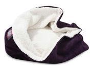Aubergine Cat Burrow Bed in Purple