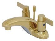 Kingston Brass KB8622NDL Two Handle 4 Centerset Lavatory Faucet with Brass Pop