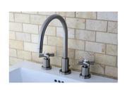 Kingston Brass KS8928ZX Millennium Widespread Lavatory Faucet Satin Nickel