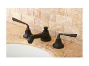 Kingston Brass KS4465ZL Two Handle 8 in. to 16 in. Widespread Lavatory Faucet with Brass Pop up