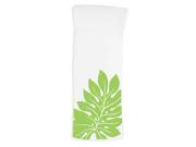 Pool Float in White with Green Leaf