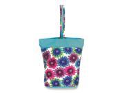 Razz Lunch Tote in Blue Blossom Pattern