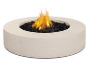 Real Flame Mezzo Round Fire Table in Antique White 9660LP AW