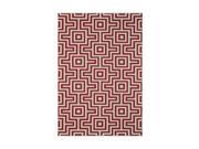 Contemporary Rug in Red 10 ft. 10 in. L x 7 ft. 10 in. W