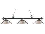 Billiard Light Shade in Stepped Brushed Nickel Finish