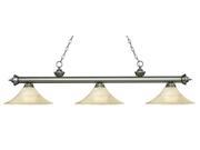 59.5 in. Billiard Light with Fluted Golden Mottle Shade