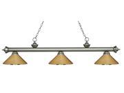 57.25 in. Billiard Light with Polished Brass Shade