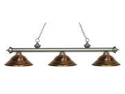 13.25 in. Billiard Light with Stepped Antique Copper Shade