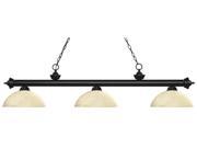 12.75 in. Billiard Light with Dome Golden Mottle Shade