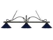 58.25 in. Billiard Light with Navy Blue Shade