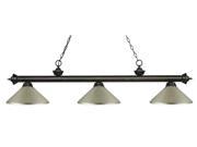 Billiard Light with Antique Silver Metal Shade