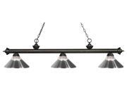 14.75 in. Billiard Light with Chrome Shade