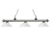 56.5 in. Billiard Light with Dome Matte Opal Shade