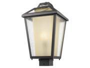 1 Light Outdoor Post Mount Light in Oil Rubbed Bronze Finish