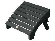 Eco friendly Folding Adirondack Ottoman in Black