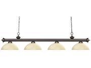 Hanging Billiard Light with Dome Golden Mottle Shade