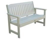 Eco friendly Bench in Whitewash