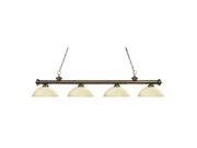 Billiard Light with Dome Golden Mottle Shade