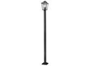 Contemporary Outdoor Post Light in Oil Rubbed Bronze Finish