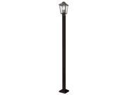 Outdoor Post Light with Glass Shade