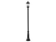 Outdoor Post Light with Clear Beveled Shade