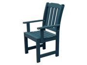 Eco friendly Traditional Dining Armchair in Nantucket Blue