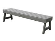 Backless Bench in Coastal Teak 49 in. L x 20 in. W x 17 in. H 27 lbs.