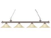 Z Lite Riviera 4 Light Billiard Light Brushed Nickel 200 4BN FGM16