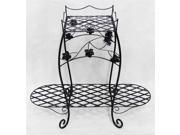 2 Tier Wire Planter Stand Knock Down Construction