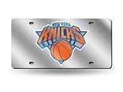 New York Knicks Laser Cut Silver License Plate