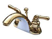 Kingston Brass KB2622B Two Handle 4 in. Centerset Lavatory Faucet with Retail Pop up