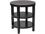 Office Star Merge Collection 20 Round End Table Black Finish