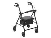 Drive Medical Rollator with 6 in Wheels Black R800BK