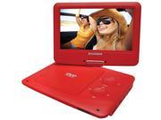 Portable DVD Player with 5 Hour Battery in Red
