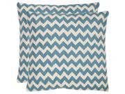 Jace Blue Rain Decorative Pillow Set of 2 22 in. W x 2.5 in. D x 22 in. H 6 lbs.