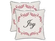 Joy Beige Decorative Pillow Set Of 2