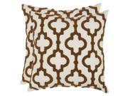 Lucy Brown Decorative Pillow Set of 2