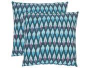 Taylor Decorative Pillows in Blue Set of 2 18 in. L x 18 in. W 4 lbs.