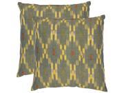 Taylor Decorative Pillows in Gray and Yellow Set of 2 22 in. L x 22 in. W 6 lbs.