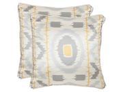 Walton Decorative Pillows in Gold and Gray Set of 2
