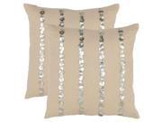 Zayden Decorative Pillows in Almond Set of 2