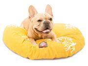 Yellow Coral Round Pet Bed Large 42 in. L x 42 in. W x 5 in. H 8 lbs.