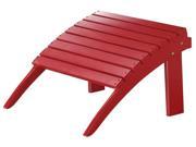 Adirondack Ottoman in Red