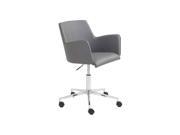 Upholstered Office Chair in Gray