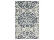 Accent Area Rug in Silver 4 ft. L x 2 ft. 6 in. W