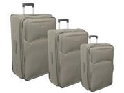 3 Pc Light Weight Luggage Set in Khaki