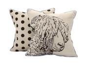 Sampson Sheep Embroidered Pillow