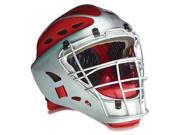Youth Two Tone Catcher s Helmet in Scarlet