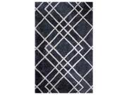 Contemporary Rug in Gray and Ivory 10 ft.L x 8 ft. W