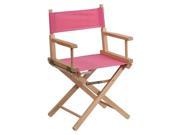 Standard Height Directors Chair in Pink